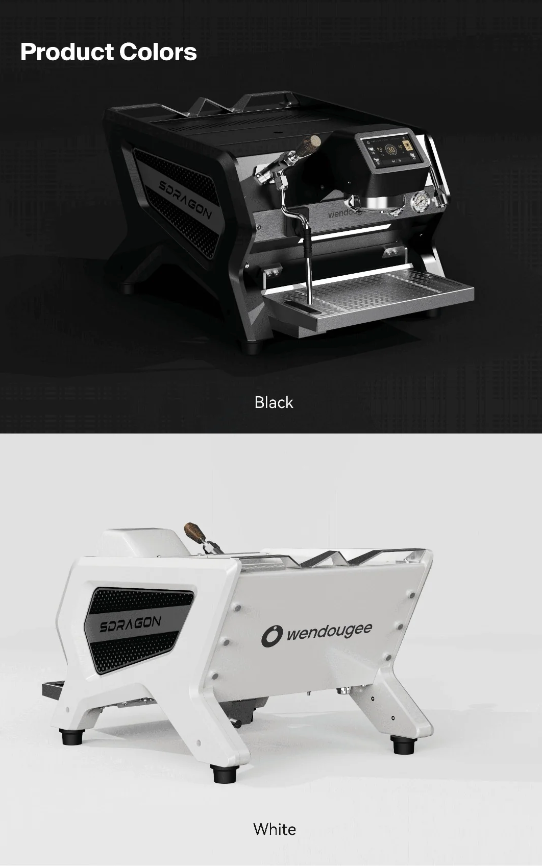 Wendougee Sdragon – Commerciële espressomachine voor een kleine koffiezaak